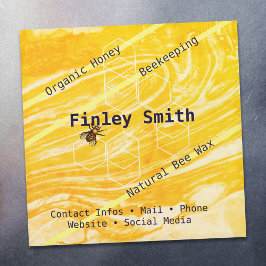 Honingbijenhexagon Gemengde verftextuur Aangepaste