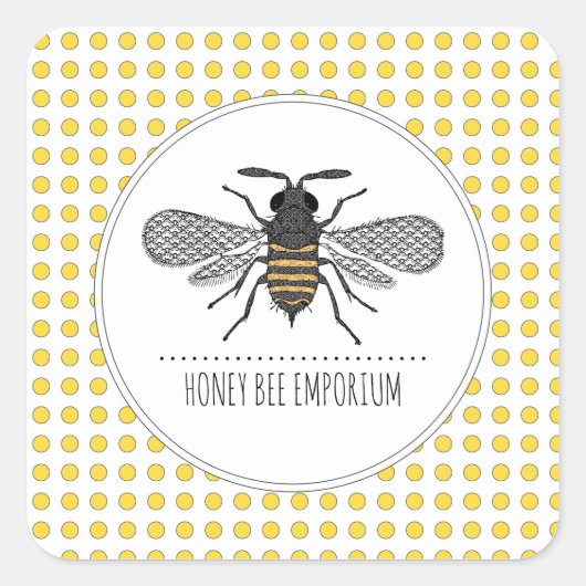 Honingbijenhoningproducten Apiary imker Products Vierkante Sticker (Voorkant)