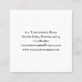 Honingbijenhoningproducten Apiary imker Products Vierkante Visitekaartje (Achterkant)