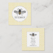 Honingbijenhoningproducten Apiary imker Products Vierkante Visitekaartje (Voorkant / Achterkant)