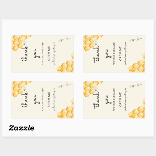 Honingbijenhouder Rechthoekige Sticker (Vel)