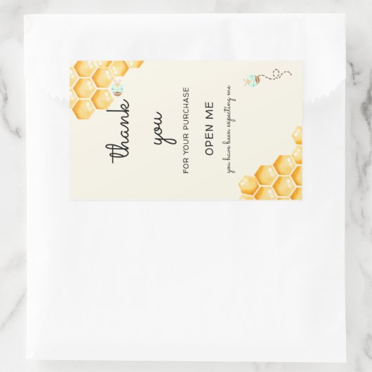 Honingbijenhouder Rechthoekige Sticker (Tas)