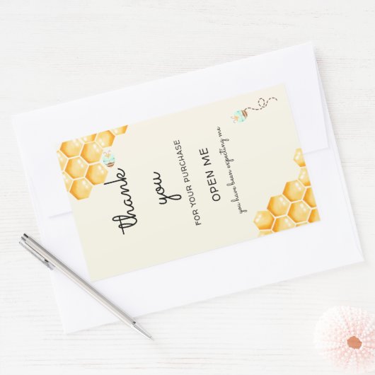 Honingbijenhouder Rechthoekige Sticker (Envelop)