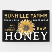 Honingbijenhouder Sunflower Farmers Market Banner (Horizontaal)