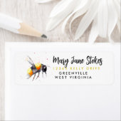 honingbijeninsect RETURN ADDRESS-envelop Etiket (Insitu)