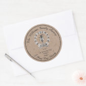 Honingbijenkaas van koningin Bee Kraft | Rauwe hon Ronde Sticker (Envelop)