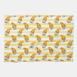 honingbijenkabouterpatroon theedoek