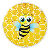 Honingbijenkast Keramische Knop (Voorkant)