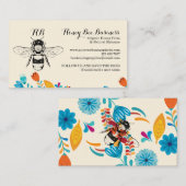 Honingbijenkast met hand getrokken ventiel visitekaartje (Voorkant / Achterkant)