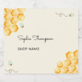 Honingbijenkeverpot Likeurfles Etiket (Enkel label)