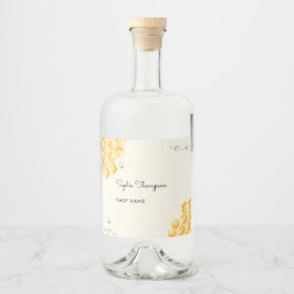 Honingbijenkeverpot Likeurfles Etiket