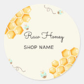 Honingbijenkeverpot Ronde Sticker (Voorkant)