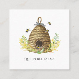  honingbijenkorf bijenhouder vierkante visitekaartje