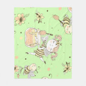  honingbijenkorf fleece deken (Voorkant)