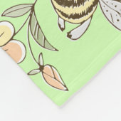  honingbijenkorf fleece deken (Hoek)