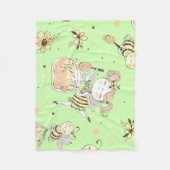  honingbijenkorf fleece deken (Voorkant)