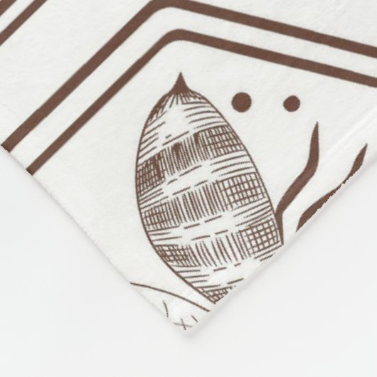 Honingbijenkorf Fleece Deken (Hoek)