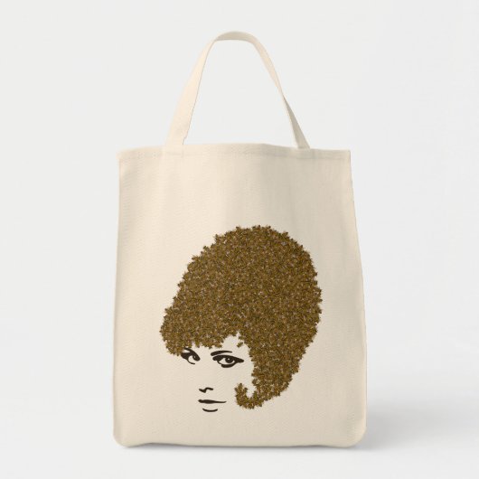 Honingbijenkorf Hair-do-Tas Tote Bag (Voorkant)