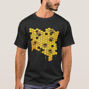 Honingbijenkorf Honingraat Bijenhouder T-shirt