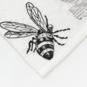 Honingbijenkorf met witte decoratieve deken (Hoek)