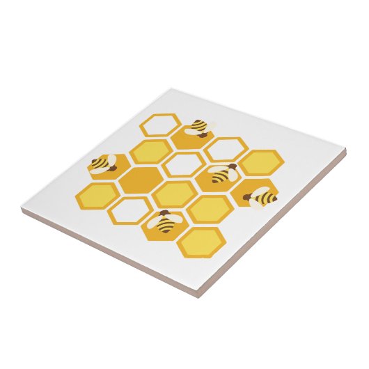 Honingbijenkorf Tegeltje (Zijkant)