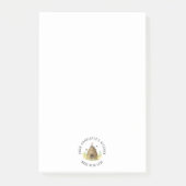 Honingbijenkorven gezoet als honingvoedseletiket post-it® notes (Voorkant)
