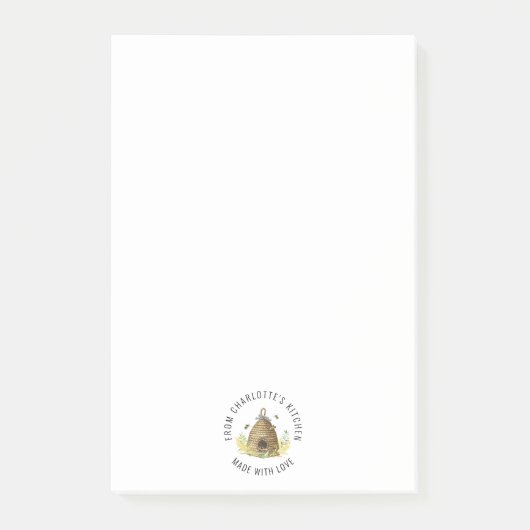 Honingbijenkorven gezoet als honingvoedseletiket post-it® notes (Voorkant)