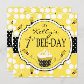 Honingbijenkuis eerste uitnodiging op de dag van d (Voorkant / Achterkant)