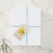 Honingbijenliefhebber bijenteelt cadeaulabel (Met Touw)