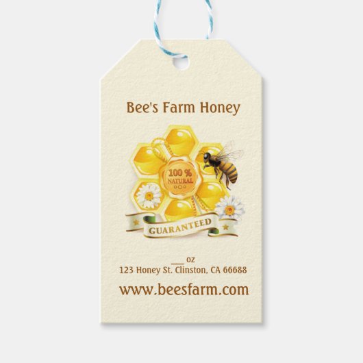 Honingbijenliefhebber bijenteelt cadeaulabel (Voorkant)