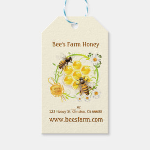Honingbijenliefhebber bijenteelt cadeaulabel