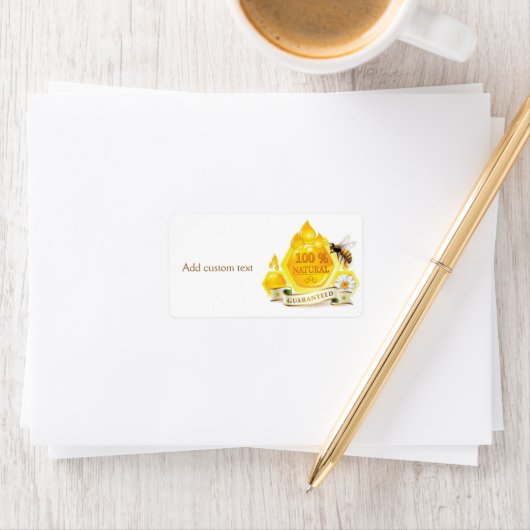 Honingbijenliefhebber bijenteelt etiket (Insitu)