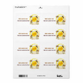 Honingbijenliefhebber bijenteelt etiket (Full Sheet)