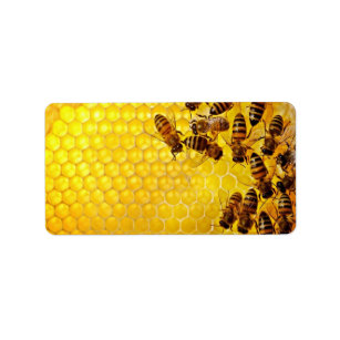 Honingbijenliefhebber bijenteelt etiket