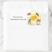 Honingbijenliefhebber bijenteelt rechthoekige sticker (Tas)