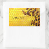 Honingbijenliefhebber bijenteelt rechthoekige sticker (Tas)