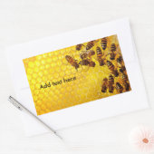 Honingbijenliefhebber bijenteelt rechthoekige sticker (Envelop)