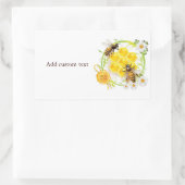 Honingbijenliefhebber bijenteelt rechthoekige sticker (Tas)