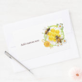 Honingbijenliefhebber bijenteelt rechthoekige sticker (Envelop)
