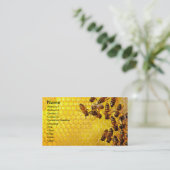 Honingbijenliefhebber bijenteelt visitekaartje (Staand voorkant)