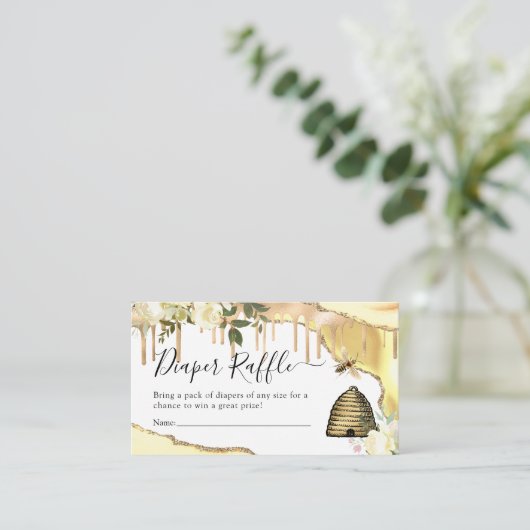  honingbijenluieraffle informatiekaartje (Staand voorkant)