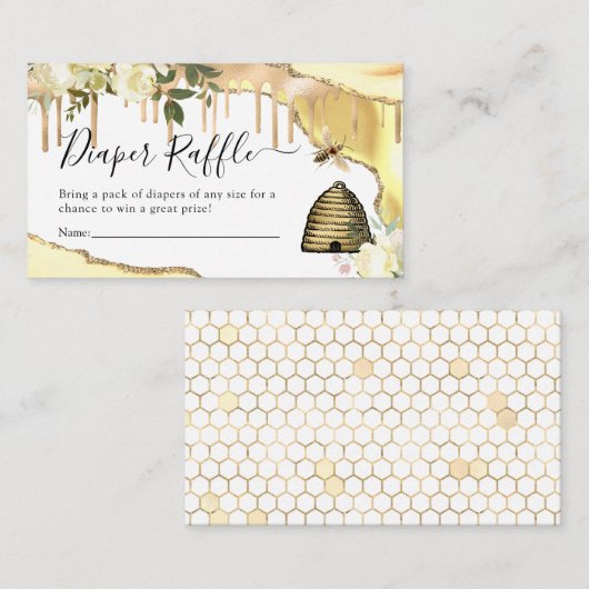  honingbijenluieraffle informatiekaartje (Voorkant / Achterkant)