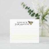 Honingbijenouders naar Bee Baby shower Advies Kaar (Staand voorkant)