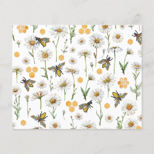 Honingbijenouders naar Bee Baby shower Advies Kaar (Achterkant)