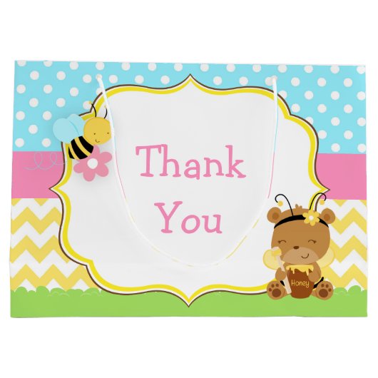 Honingbijenpartij: Birthday Beer en Bumble Bee Par Groot Cadeauzakje (Achterkant)