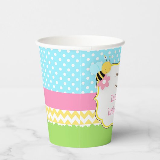 Honingbijenpartij: Birthday Beer en Bumble Bee Par Papieren Bekers (Rechts)