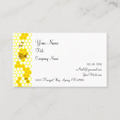 Honingbijenpatroon bewerkbaar visitekaartje (Voorkant)