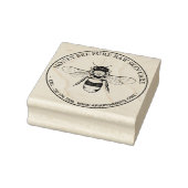 honingbijenronde rubberstempel (Stempel)
