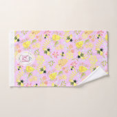 Honingbijenroze Bad Handdoek (Handdoek)