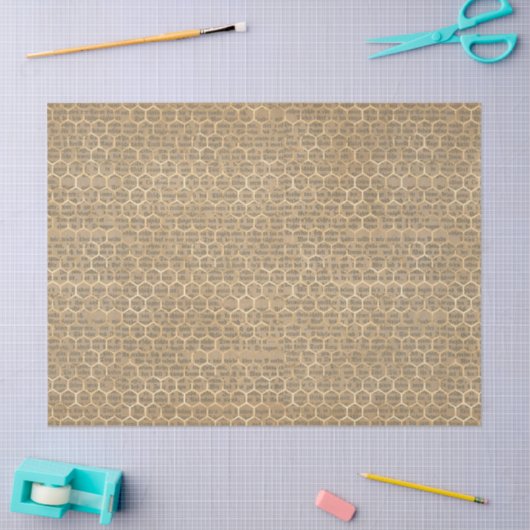 honingbijenserie Design 1 Weefselpapier Tissuepapier (Craft)